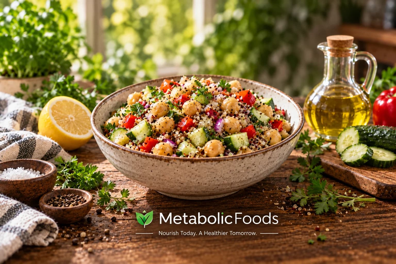 Chickpea Quinoa Crunch Salad